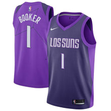 Load image into Gallery viewer, 1-Devin Booker Phoenix Suns Swingman Jersey Purple - City Edition