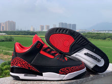 Load image into Gallery viewer, NIKE AIR JORDAN 3rd Generation Black Red Men's Shoes