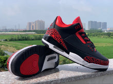 Load image into Gallery viewer, NIKE AIR JORDAN 3rd Generation Black Red Men's Shoes