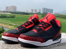 Load image into Gallery viewer, NIKE AIR JORDAN 3rd Generation Black Red Men's Shoes