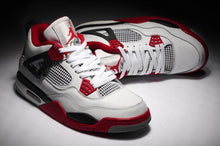 Load image into Gallery viewer, The Air Jordan 4 Retro White Red