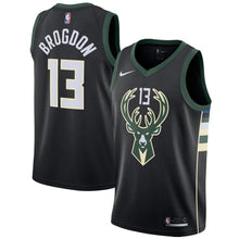 Load image into Gallery viewer, 13-Malcolm Brogdon Milwaukee Bucks Swingman Jersey - Statement Edition – Black