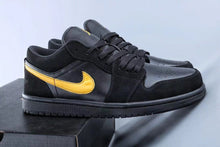 Load image into Gallery viewer, Air Jordan 1 Low Help Super Black Yellow