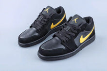 Load image into Gallery viewer, Air Jordan 1 Low Help Super Black Yellow