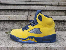Load image into Gallery viewer, Nike Air Jordan 5 Men's Sneakers Blue Yellow