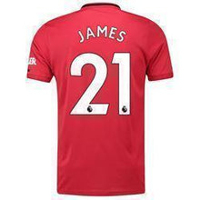 Load image into Gallery viewer, James 21 Manchester United Home Soccer Jersey 2019-20