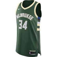 Load image into Gallery viewer, 34-Giannis Antetokounmpo Milwaukee Bucks Player Jersey Hunter Green - Icon Edition