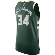 Load image into Gallery viewer, 34-Giannis Antetokounmpo Milwaukee Bucks Player Jersey Hunter Green - Icon Edition