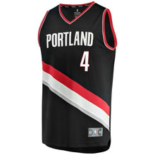 Load image into Gallery viewer, 4-Maurice Harkless Portland Trail Blazers  Jersey Black - Icon Edition