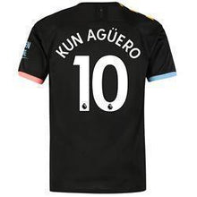Load image into Gallery viewer, Aguero -10 Manchester City Away Soccer Jersey 2019-20