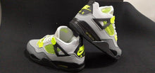 Load image into Gallery viewer, Nike Jordan 4th Generation Black Neon Men's Sneakers