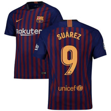 Load image into Gallery viewer, 9-Luis Suárez Barcelona Home Soccer Jersey 2018-19– Blue