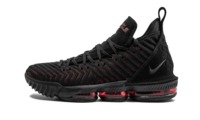 Load image into Gallery viewer, Nike LEBRON XVI BLACK/BLACK-UNIVERSITY RED