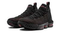 Load image into Gallery viewer, Nike LEBRON XVI BLACK/BLACK-UNIVERSITY RED