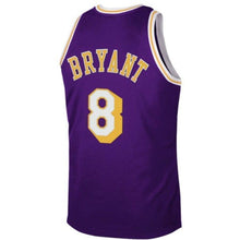 Load image into Gallery viewer, Los Angeles Lakers #8 Kobe Bryant Purple 1997 Hardwood Classics Road Jersey
