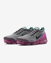 Load image into Gallery viewer, Nike Air VaporMax Flyknit 3 Metallic Silver/ Laser Fuchsia Women's Shoe