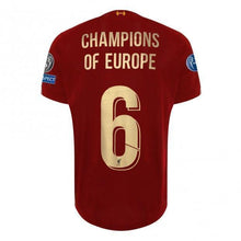Load image into Gallery viewer, LFC MENS EUROPEAN HOME SHIRT 19/20 - UCL GOLD - CHAMPIONS OF EUROPE 6