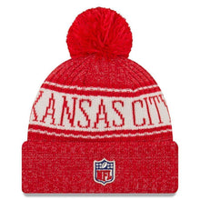 Load image into Gallery viewer, Kansas City Chiefs New Era 2019 Cold Weather Knit Hat – Red