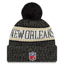 Load image into Gallery viewer, New Orleans Saints New Era 2019 Cold Weather Knit Hat – Black