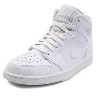Load image into Gallery viewer, Men's Mid Jordan 1 Basketball Shoes - White