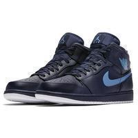 Load image into Gallery viewer, Men's Jordan 1 Mid Basketball Shoes - Black Blue