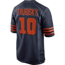 Load image into Gallery viewer, Mitchell Trubisky Chicago Bears Nike Throwback Game Jersey - Navy