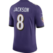 Load image into Gallery viewer, Lamar Jackson Baltimore Ravens Nike 100th Season Vapor Limited Jersey - Purple