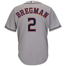 Load image into Gallery viewer, Alex Bregman Houston Astros Majestic Road Official Cool Base Player Jersey - Gray