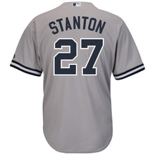 Load image into Gallery viewer, Giancarlo Stanton New York Yankees Majestic Cool Base Replica Player Jersey - Gray