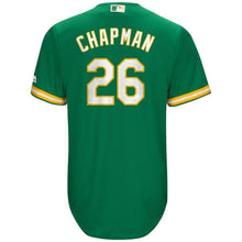Load image into Gallery viewer, Matt Chapman Oakland Athletics Majestic Alternate Official Cool Base Player Jersey - Kelly Green