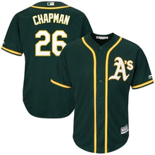 Load image into Gallery viewer, Matt Chapman Oakland Athletics Majestic Alternate Cool Base Player Replica Jersey - Green