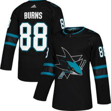 Load image into Gallery viewer, Brent Burns San Jose Sharks adidas Alternate Player Jersey - Black