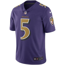 Load image into Gallery viewer, Joe Flacco Baltimore Ravens Nike Vapor Untouchable Color Rush Limited Player Jersey - Purple