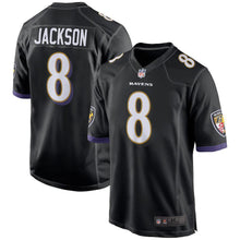 Load image into Gallery viewer, Lamar Jackson Baltimore Ravens football jersey