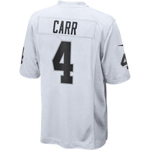 Load image into Gallery viewer, Derek Carr Oakland Raiders Nike Game Jersey - White