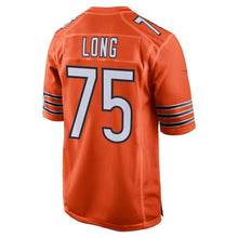 Load image into Gallery viewer, Kyle Long Chicago Bears Nike Alternate Game Jersey - Orange