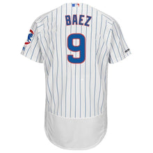 Load image into Gallery viewer, Javier Baez Chicago Cubs Majestic Home Collection Flex Base Player Jersey - White/Royal