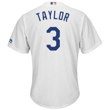 Load image into Gallery viewer, Chris Taylor Los Angeles Dodgers Majestic Cool Base Player Replica Jersey - White