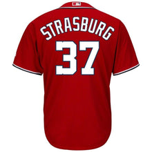 Load image into Gallery viewer, Stephen Strasburg Washington Nationals Majestic Alternate Official Cool Base Player Jersey - Scarlet