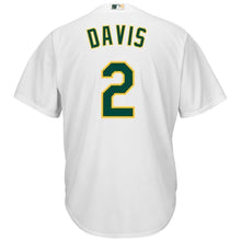 Load image into Gallery viewer, Khris Davis Oakland Athletics Majestic Home Official Cool Base Replica Player Jersey - White