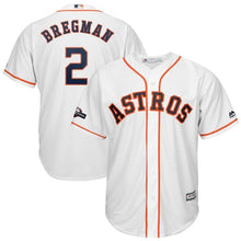 Load image into Gallery viewer, Alex Bregman Houston Astros Majestic 2019 Postseason Official Cool Base Player Jersey - White
