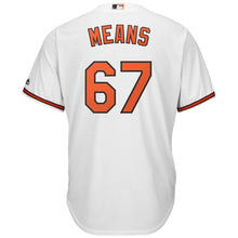 Load image into Gallery viewer, John Means Baltimore Orioles Majestic Official Cool Base Player Jersey - White