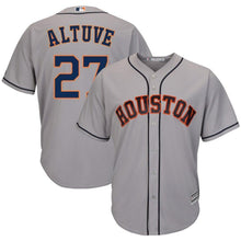 Load image into Gallery viewer, Jose Altuve Houston Astros Majestic Road Official Cool Base Player Jersey - Gray