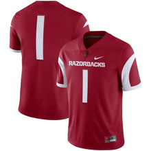 Load image into Gallery viewer, Arkansas Razorbacks Game Football Jersey – Cardinal