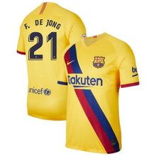 Load image into Gallery viewer, Frenkie de Jong Barcelona 2019/20 Away Stadium Player Jersey - Yellow