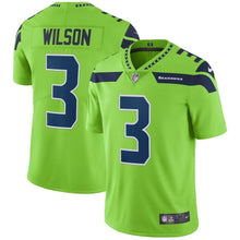 Load image into Gallery viewer, Russell Wilson Seattle Seahawks Nike Vapor Untouchable Color Rush Limited Player Jersey - Neon Green
