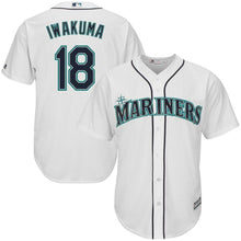 Load image into Gallery viewer, Hisashi Iwakuma Seattle Mariners Majestic Cool Base Player Jersey - White
