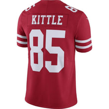 Load image into Gallery viewer, George Kittle San Francisco 49ers Nike Vapor Limited Jersey - Scarlet