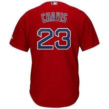 Load image into Gallery viewer, Michael Chavis Boston Red Sox Majestic Official Cool Base Player Jersey - Scarlet