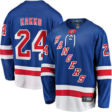 Load image into Gallery viewer, Kaapo Kakko New York Rangers Fanatics Branded Replica Player Jersey - Blue